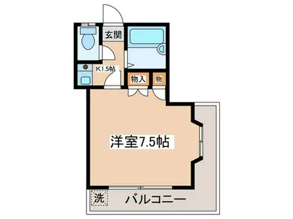 ニューハイツ宏榮(1K/2階)の間取り写真