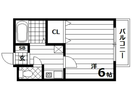 リッチハイツ(1K/1階)の間取り写真
