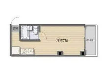 田中マンション(ワンルーム/3階)の間取り写真