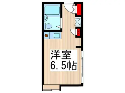 ジュネフィーユ(ワンルーム/1階)の間取り写真