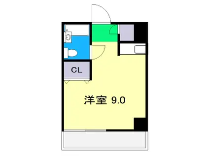 コンフォール朝倉(ワンルーム/3階)の間取り写真