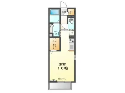 FIRENZE II(1K/2階)の間取り写真