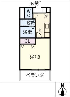メゾンドOASIS(1K/3階)の間取り写真
