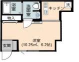ベックアパートメント東川口(1K/1階)の間取り写真