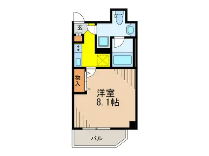 レオーネ亀有(1K/3階)の間取り写真