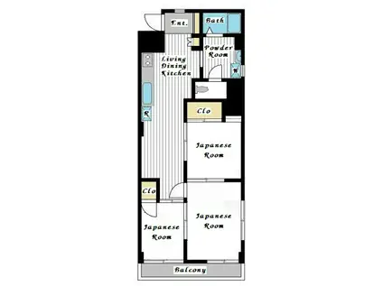 富士見ハイツ(3DK/3階)の間取り写真