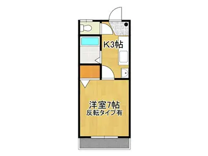 サンハウス-II(1K/1階)の間取り写真