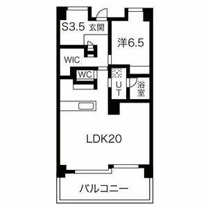藤和姫路大塩ハイタウン(1SLDK/3階)の間取り写真