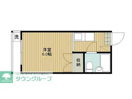 パティーナ西浦和II(ワンルーム/1階)の間取り写真