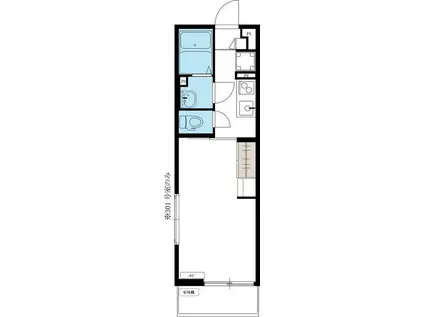 リブリ・URAWAMOTOMATI(1K/1階)の間取り写真