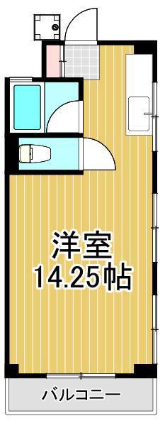 エイリハイツ(ワンルーム/2階)の間取り写真