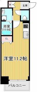 SDグランツ新神戸(ワンルーム/2階)の間取り写真