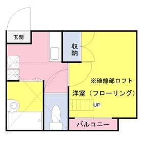 ベターデイズ(1K/2階)の間取り写真