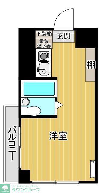 グレースヒルズ(ワンルーム/3階)の間取り写真