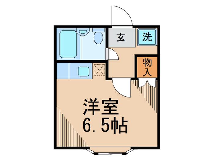 フラット三宿(ワンルーム/2階)の間取り写真