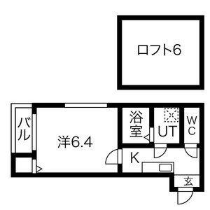 グリーンリーフ豊田本町(1K/2階)の間取り写真