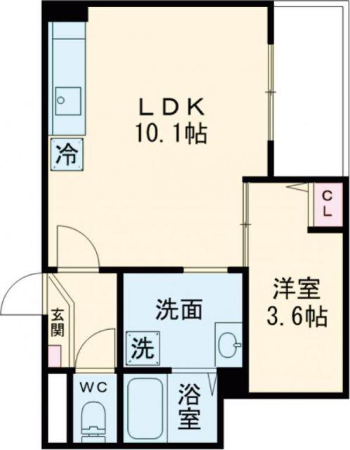 JACK KAMISHIGEHARAII(1LDK/1階)の間取り写真
