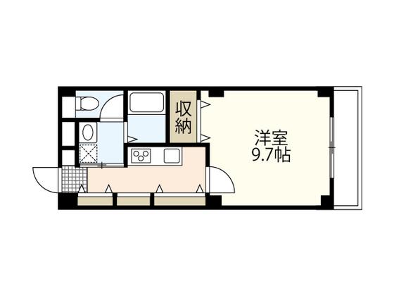 E.プリムローズ(1K/2階)の間取り写真