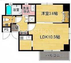 CLASSIERSTYLE平尾(1LDK/1階)の間取り写真