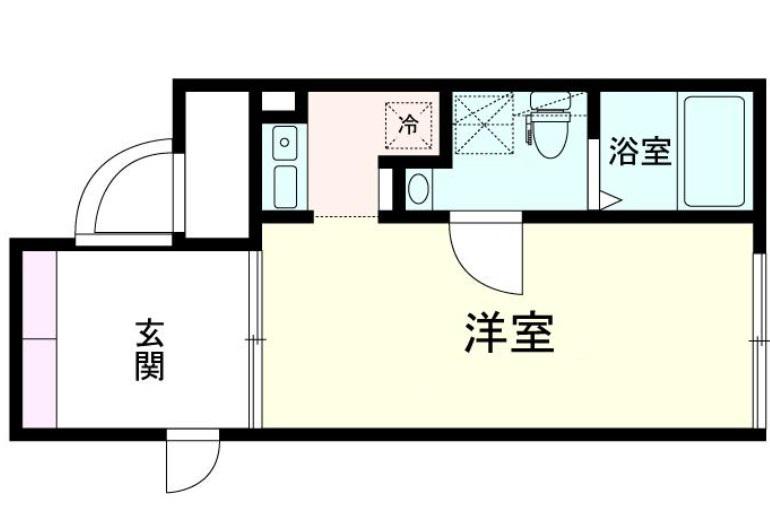 THE10 AKABANE ウエスト(ワンルーム/2階)の間取り写真