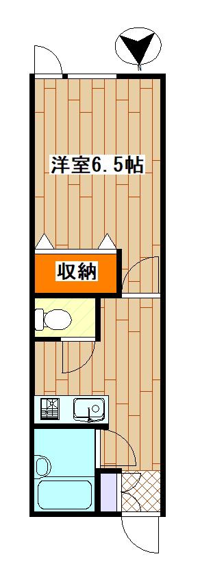 ウイング三軒茶屋(1K/1階)の間取り写真