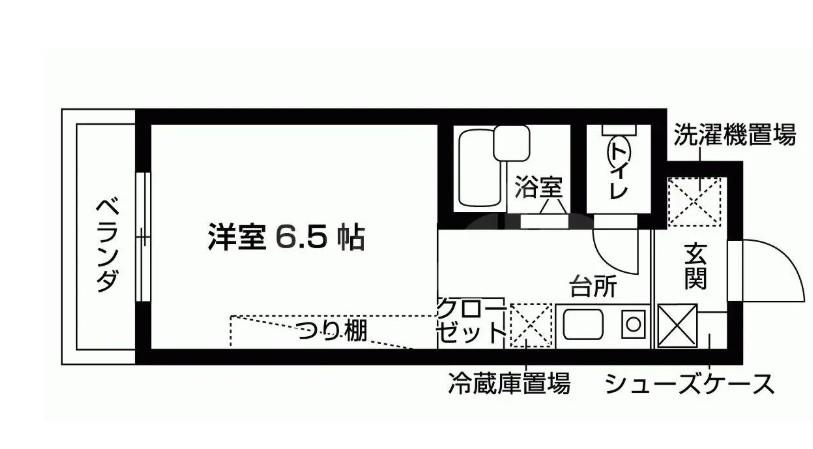 NASIC津田沼(ワンルーム/2階)の間取り写真