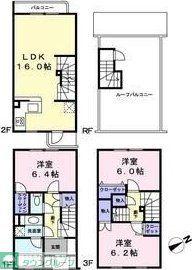 ラビ学芸大学(3LDK/1階)の間取り写真