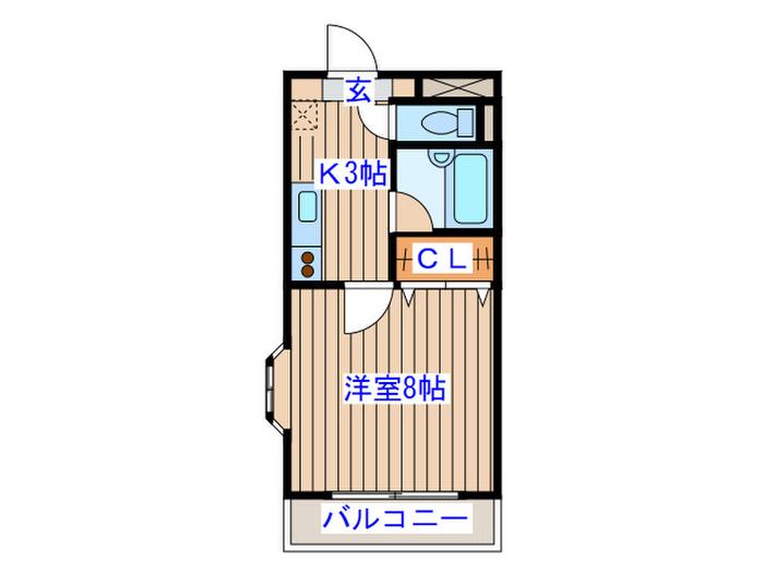 ラ・ルミエール黒松(1K/7階)の間取り写真