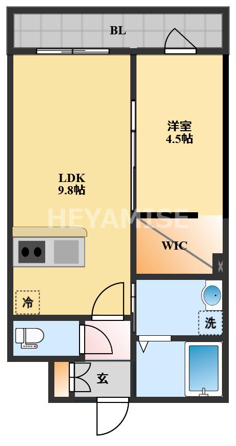 ソラリオ(1LDK/2階)の間取り写真