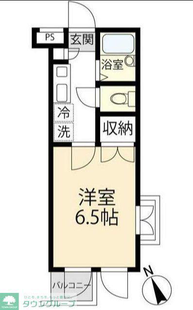 REVNOIR(1K/2階)の間取り写真