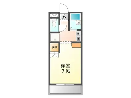 ハートピア松島(1K/5階)の間取り写真