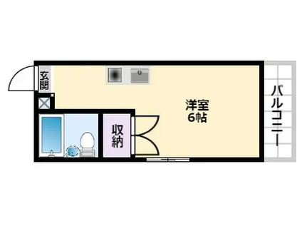 カオスビル(ワンルーム/2階)の間取り写真