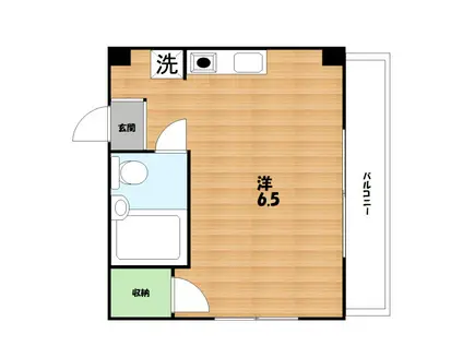 レアネックス(ワンルーム/3階)の間取り写真