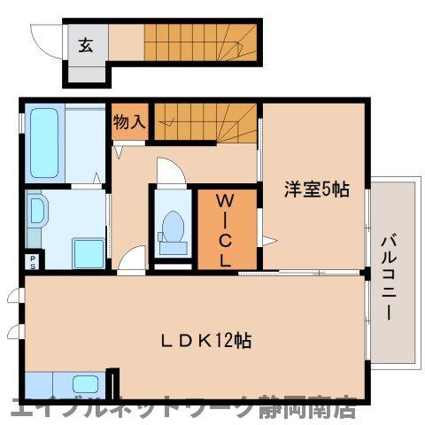 クロスFK(1LDK/2階)の間取り写真