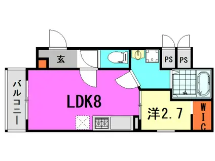 MOVE尼崎(1LDK/3階)の間取り写真