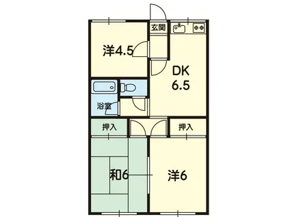 エクセレントN8(3DK/1階)の間取り写真