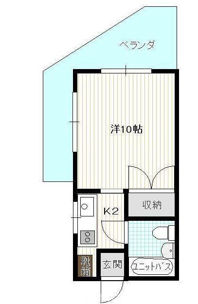 大興マンション第5(1K/4階)の間取り写真