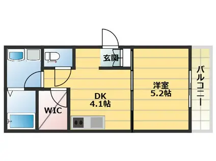 L-BASE藤田町(1DK/3階)の間取り写真