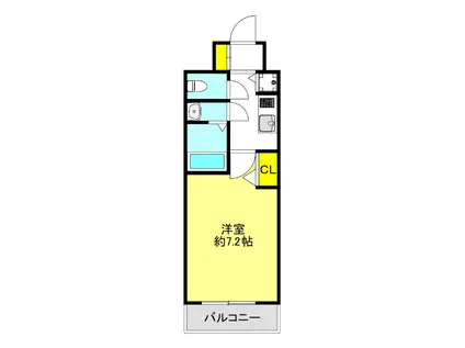 スワンズシティ大阪イースト(1K/9階)の間取り写真