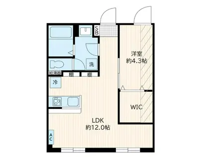 クリオラモード学芸大学I(1LDK/3階)の間取り写真