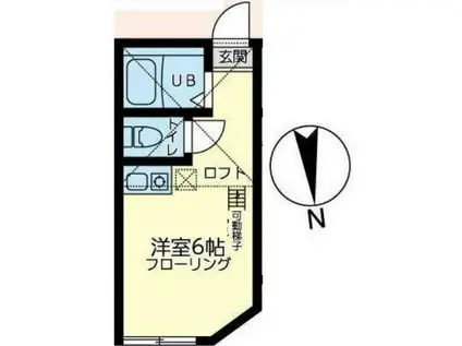 ユナイト大口アダムランバート(ワンルーム/1階)の間取り写真