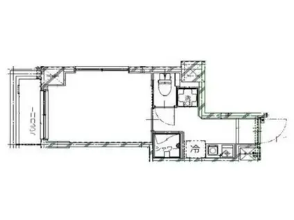 エマーレ日本橋富沢町(1K/4階)の間取り写真