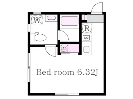 VERT COURT KOUENJI イースト(1K/5階)の間取り写真