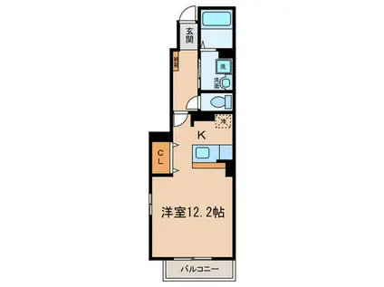 ムーン パレス(ワンルーム/1階)の間取り写真