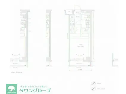 RELUXIA GRANDE 川崎大師公園(1K/6階)の間取り写真