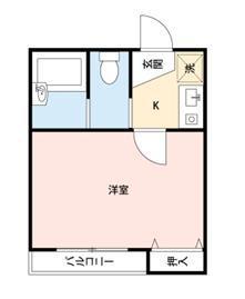 アルファ三ノ輪(1K/2階)の間取り写真