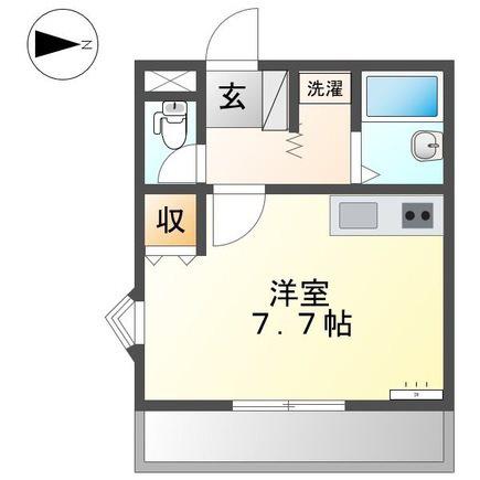 コンフォース中平(ワンルーム/2階)の間取り写真