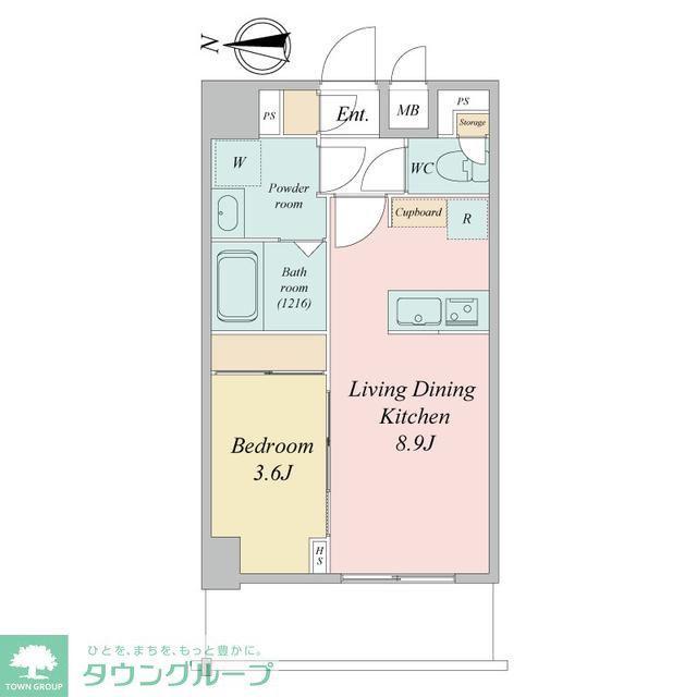 LIME RESIDENCE KAWAGUCHI イースト(1LDK/8階)の間取り写真