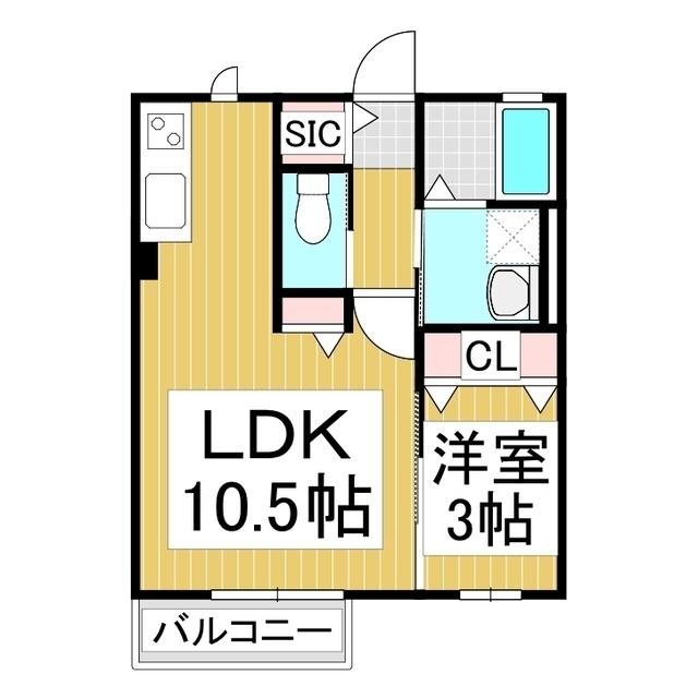 ルネッタ(1LDK/2階)の間取り写真