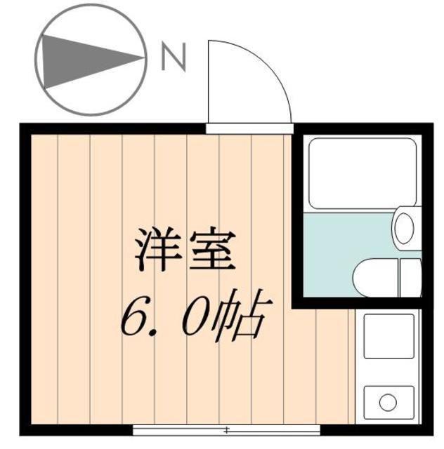 クレール小岩(ワンルーム/1階)の間取り写真